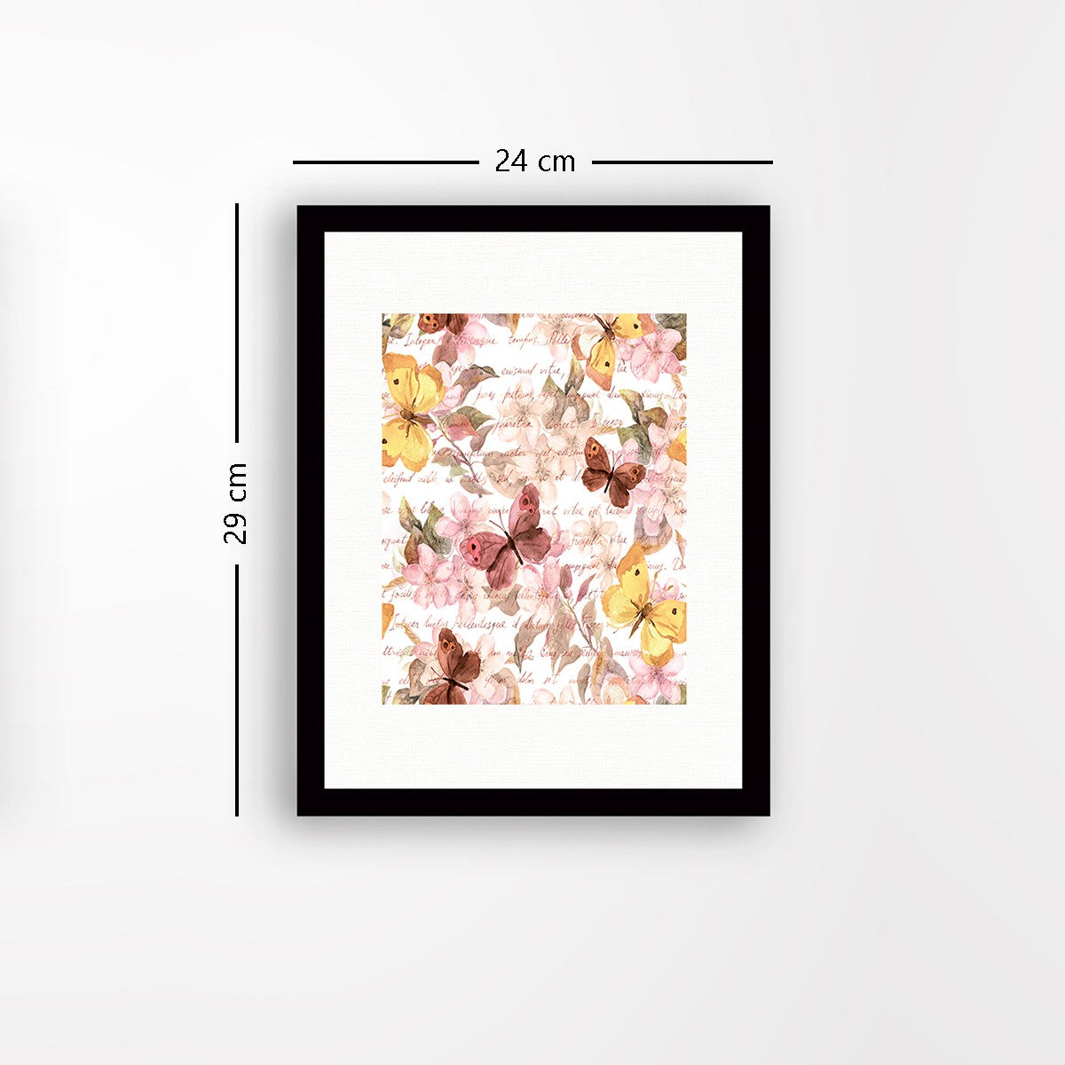 Quadro Decorativo MDF Emoldurado - Arte Multicolor 24x29cm com Moldura de Madeira 2cm