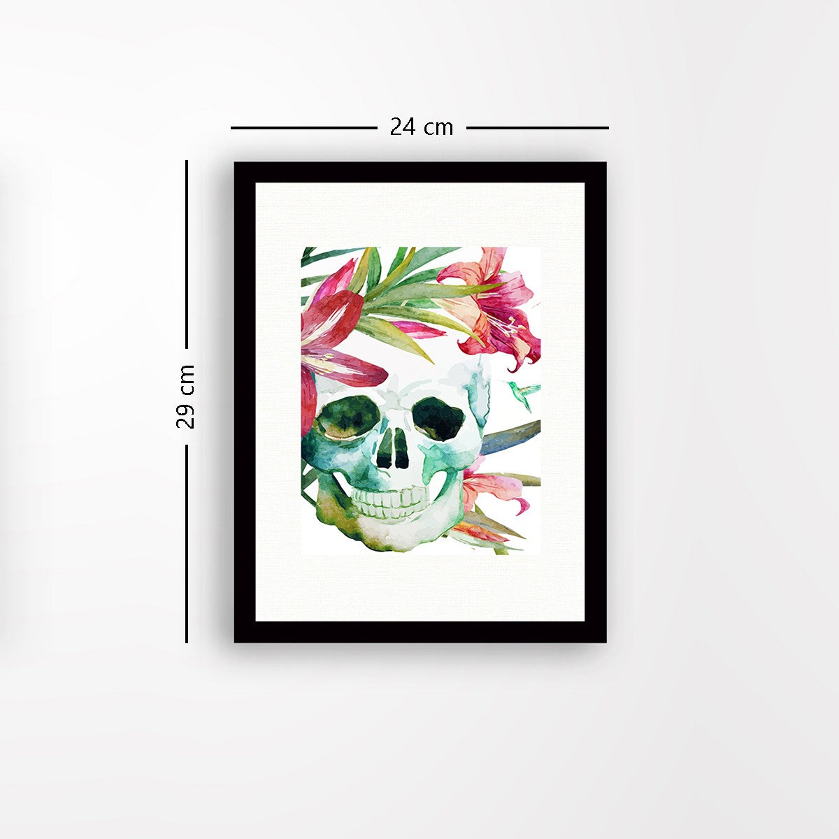 Quadro Decorativo MDF Emoldurado - Arte Multicolor 24x29cm com Moldura de Madeira 2cm