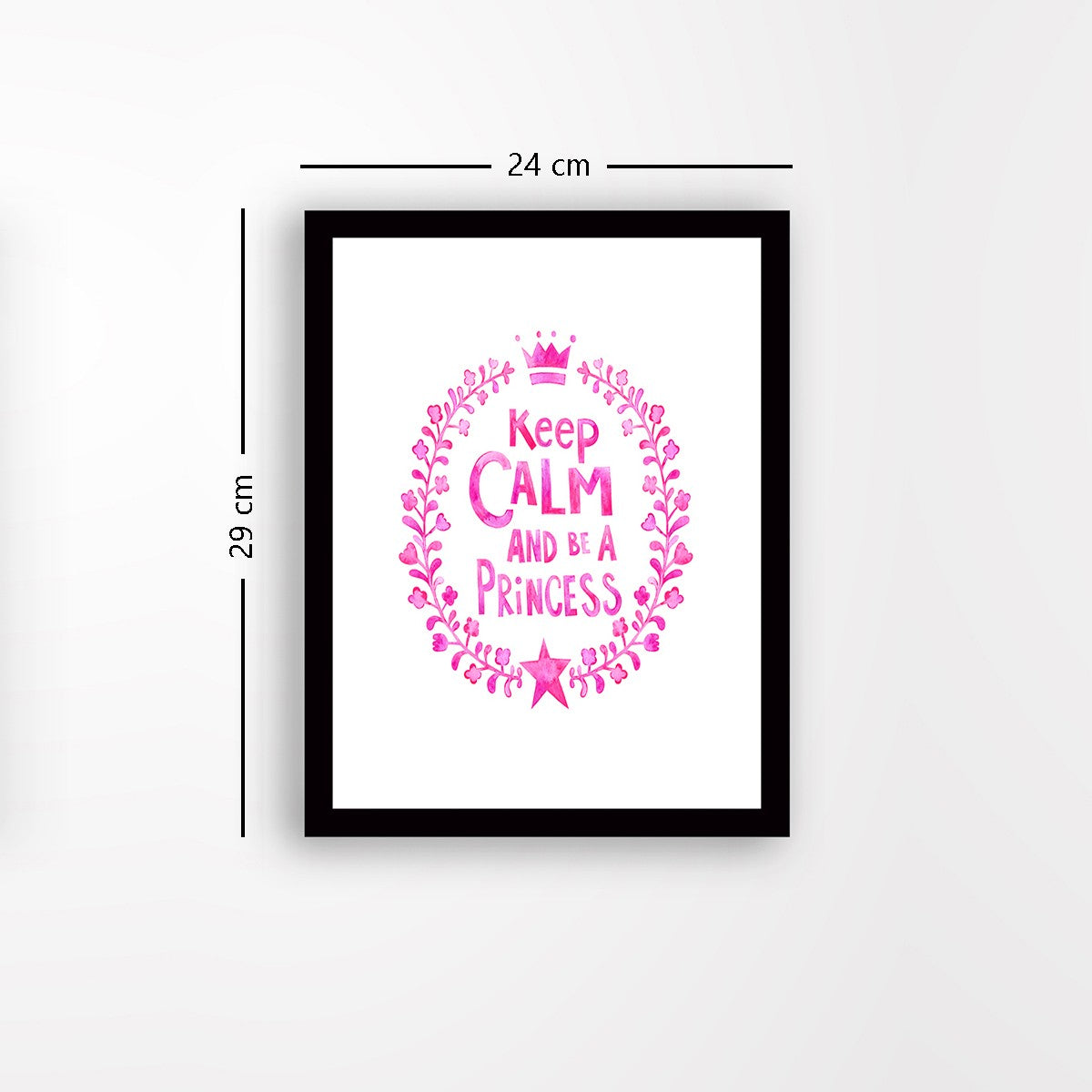 Quadro Decorativo MDF Emoldurado - Arte Multicolor 24x29cm com Moldura de Madeira 2cm