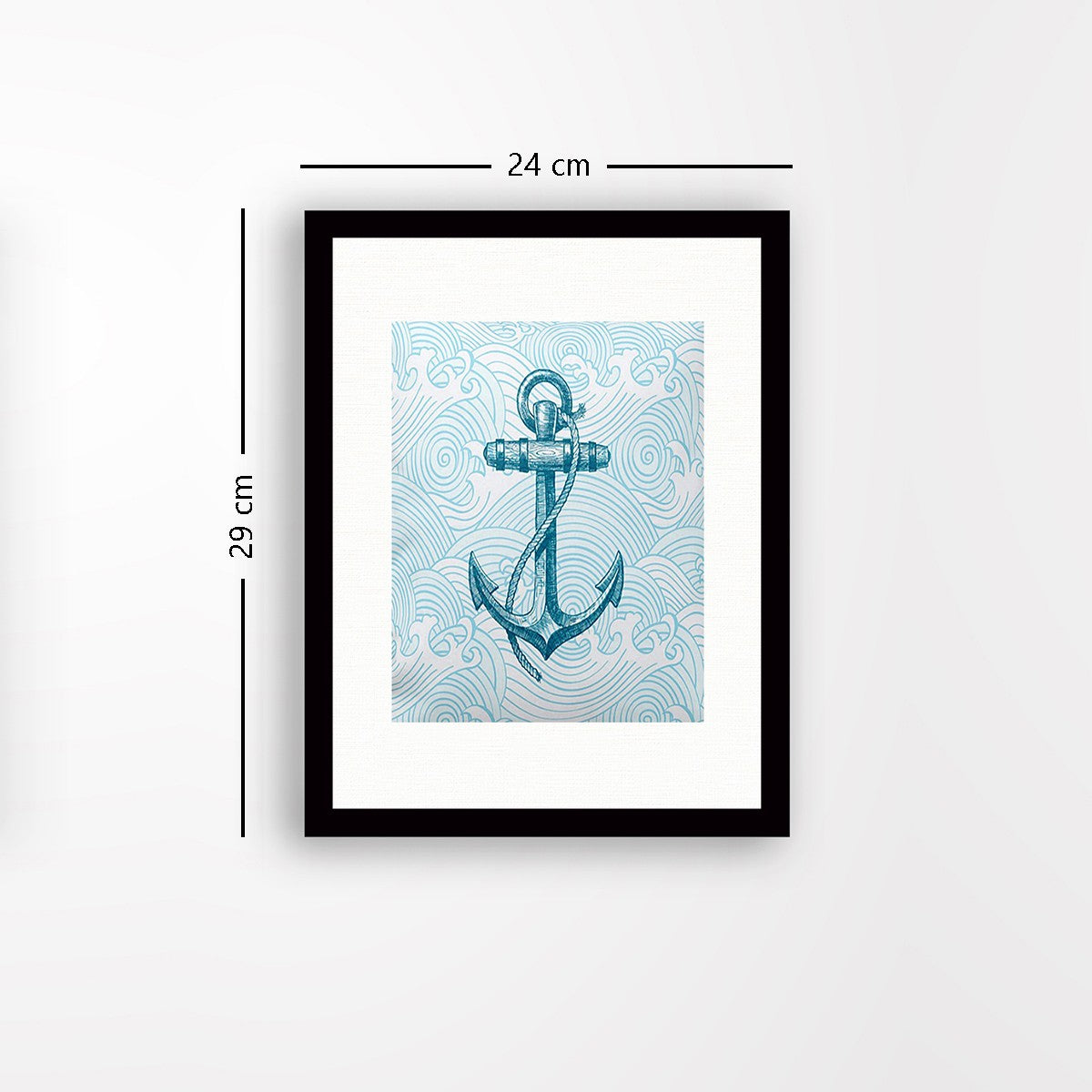 Quadro Decorativo MDF Emoldurado - Arte Multicolor 24x29cm com Moldura de Madeira 2cm