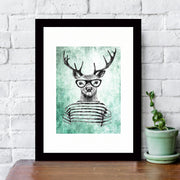 Quadro Decorativo MDF Emoldurado - Arte Multicolor 24x29cm com Moldura de Madeira 2cm