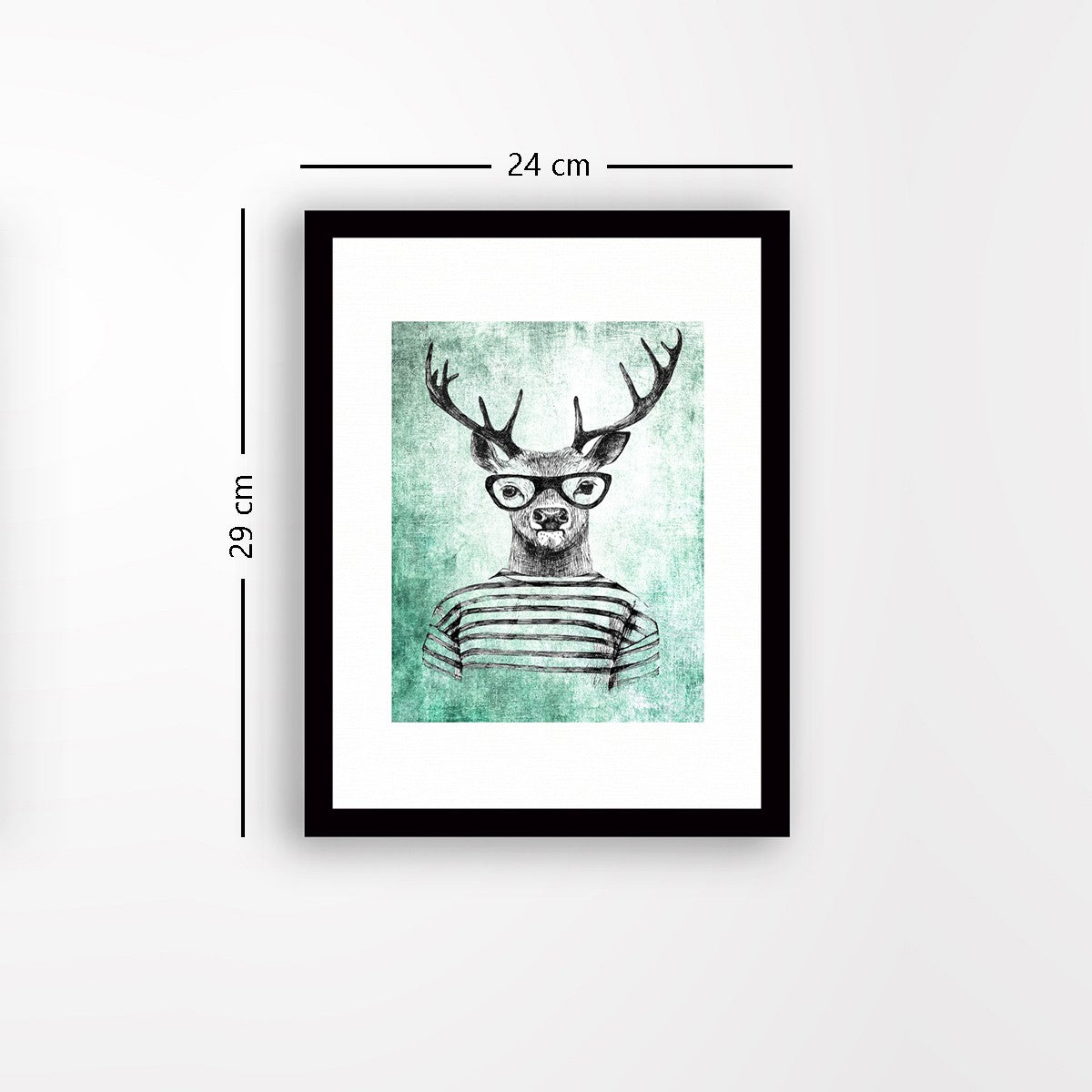 Quadro Decorativo MDF Emoldurado - Arte Multicolor 24x29cm com Moldura de Madeira 2cm