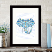 Quadro Decorativo MDF Emoldurado - Arte Multicolor 24x29cm com Moldura de Madeira 2cm