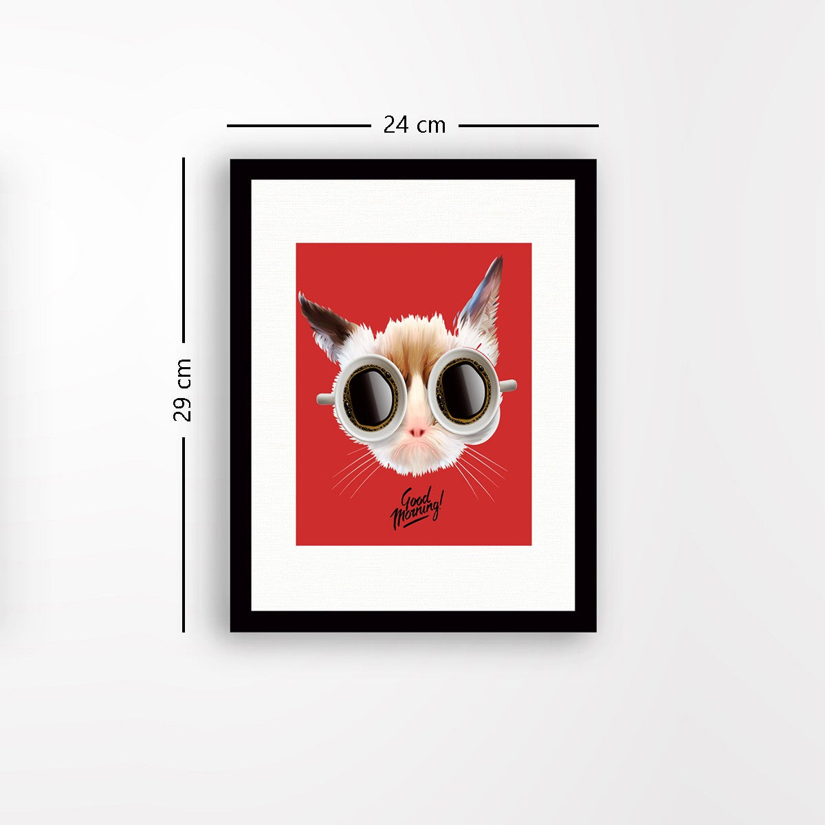 Quadro Decorativo MDF Emoldurado - Arte Multicolor 24x29cm com Moldura de Madeira 2cm