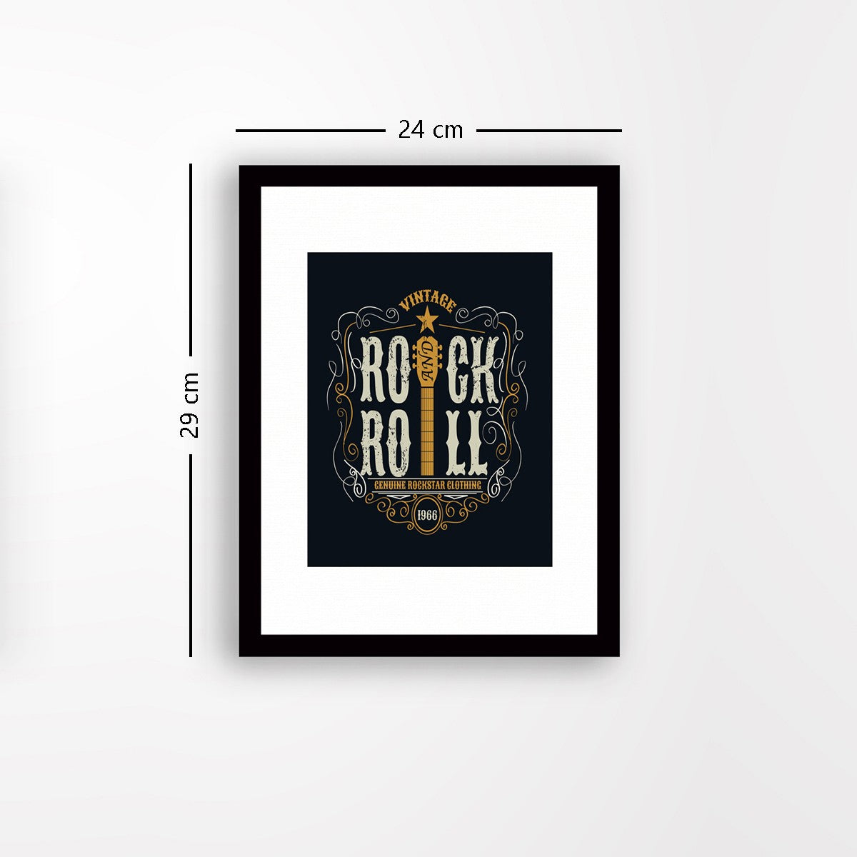 Quadro Decorativo MDF Emoldurado - Arte Multicolor 24x29cm com Moldura de Madeira 2cm