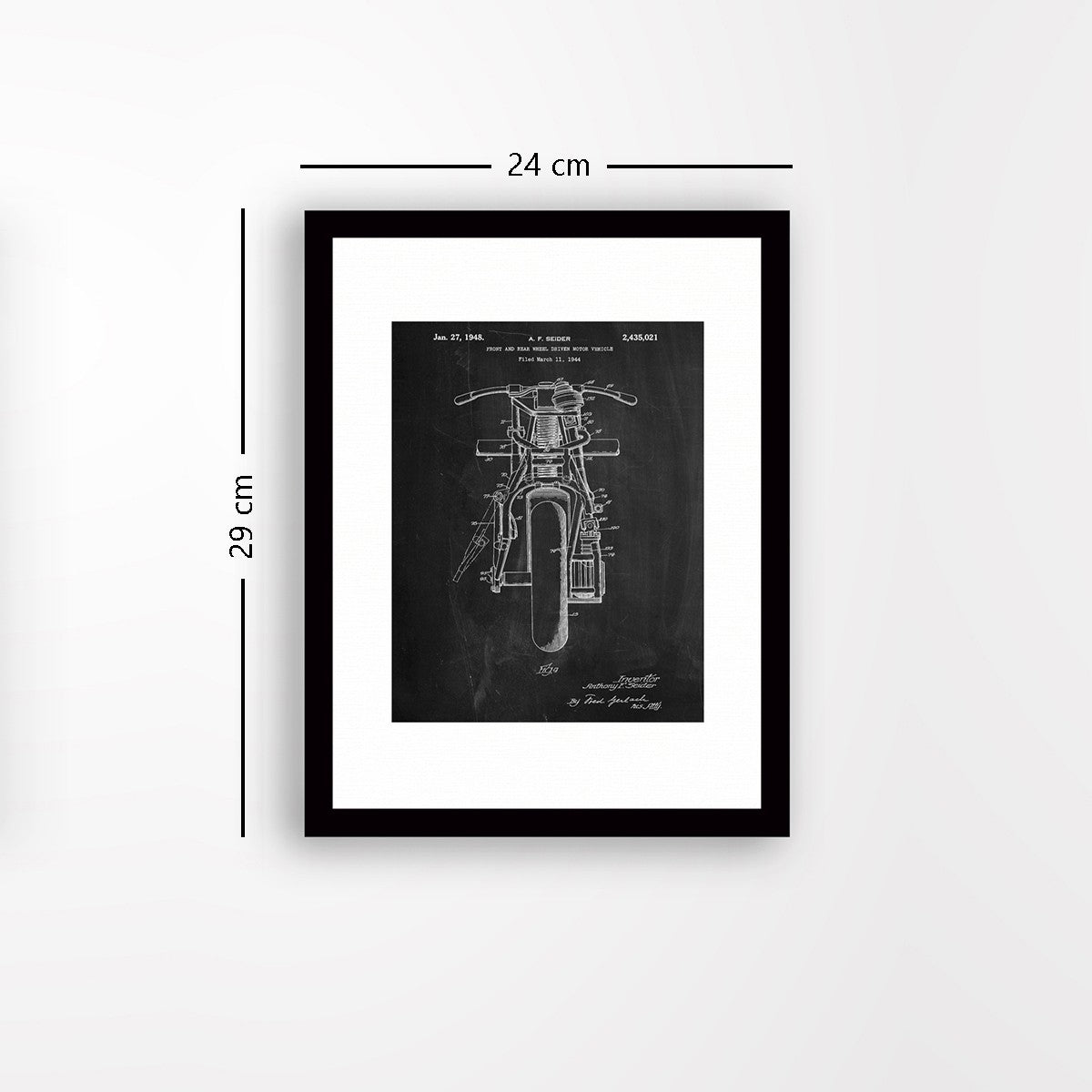 Quadro Decorativo MDF Emoldurado - Arte Multicolor 24x29cm com Moldura de Madeira 2cm