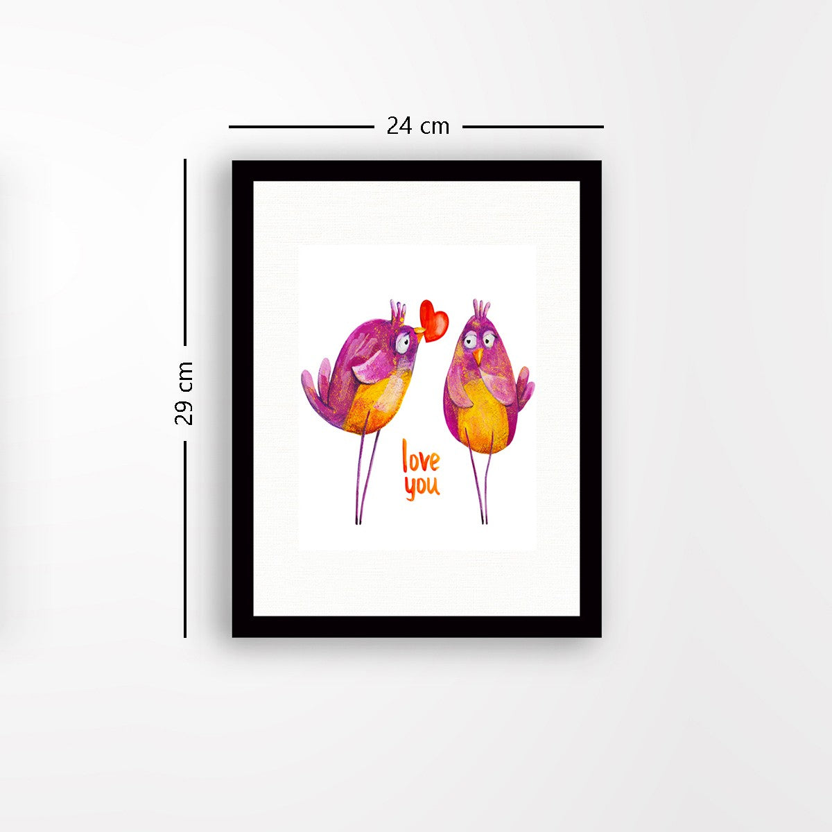 Quadro Decorativo MDF Emoldurado - Arte Multicolor 24x29cm com Moldura de Madeira 2cm