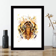 Quadro Decorativo MDF Emoldurado - Arte Multicolor 24x29cm com Moldura de Madeira 2cm