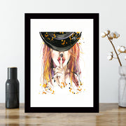 Quadro Decorativo MDF Emoldurado - Arte Multicolor 24x29cm com Moldura de Madeira 2cm