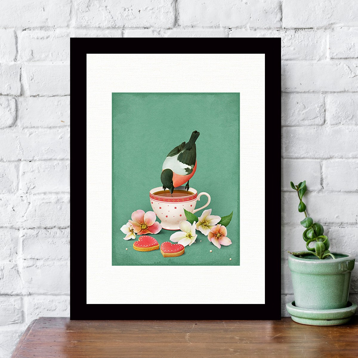 Quadro Decorativo MDF Emoldurado - Arte Multicolor 24x29cm com Moldura de Madeira 2cm