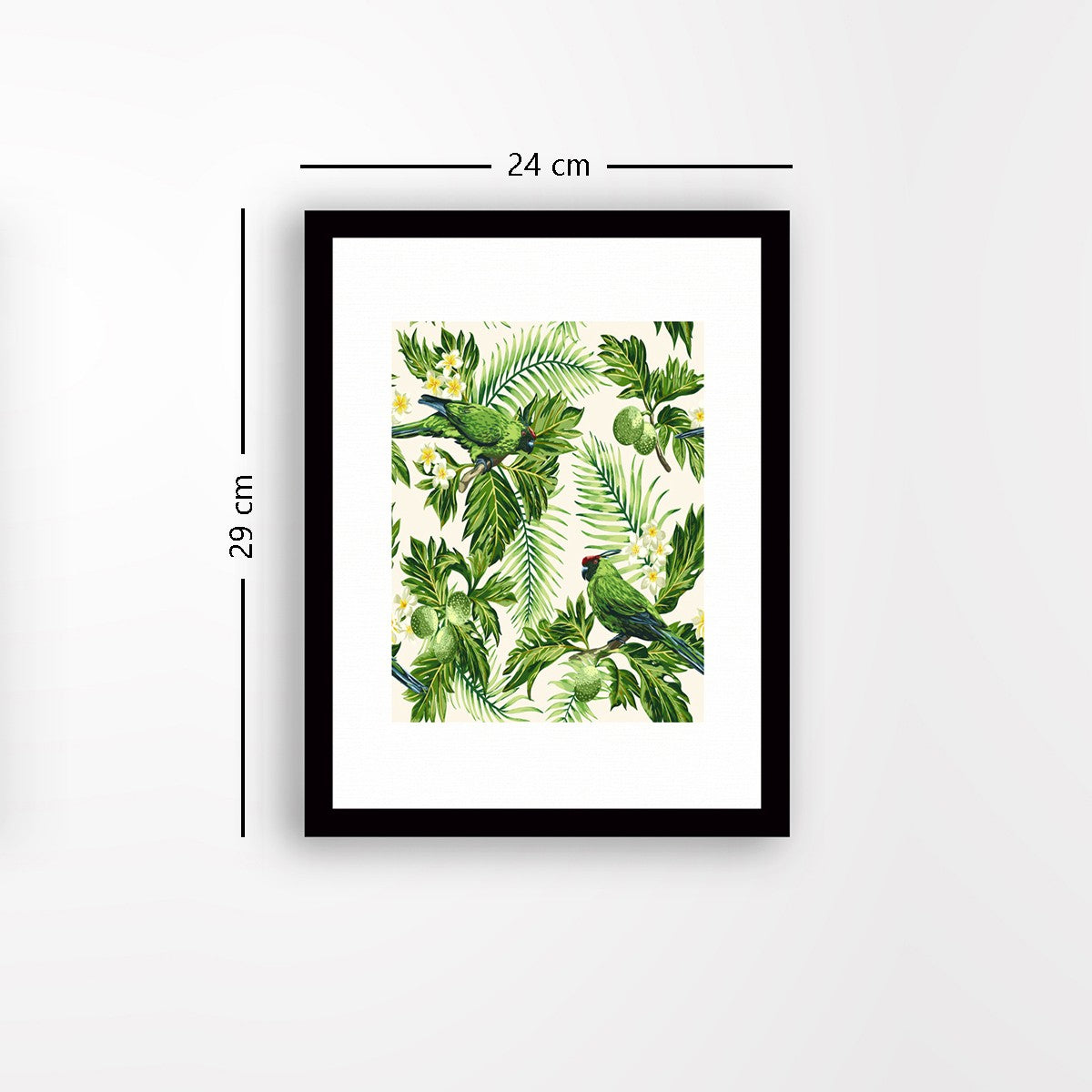 Quadro Decorativo MDF Emoldurado - Arte Multicolor 24x29cm com Moldura de Madeira 2cm