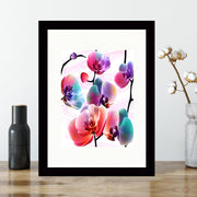 Quadro Decorativo MDF Emoldurado - Arte Multicolor 24x29cm com Moldura de Madeira 2cm