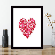 Quadro Decorativo MDF Emoldurado - Arte Multicolor 24x29cm com Moldura de Madeira 2cm