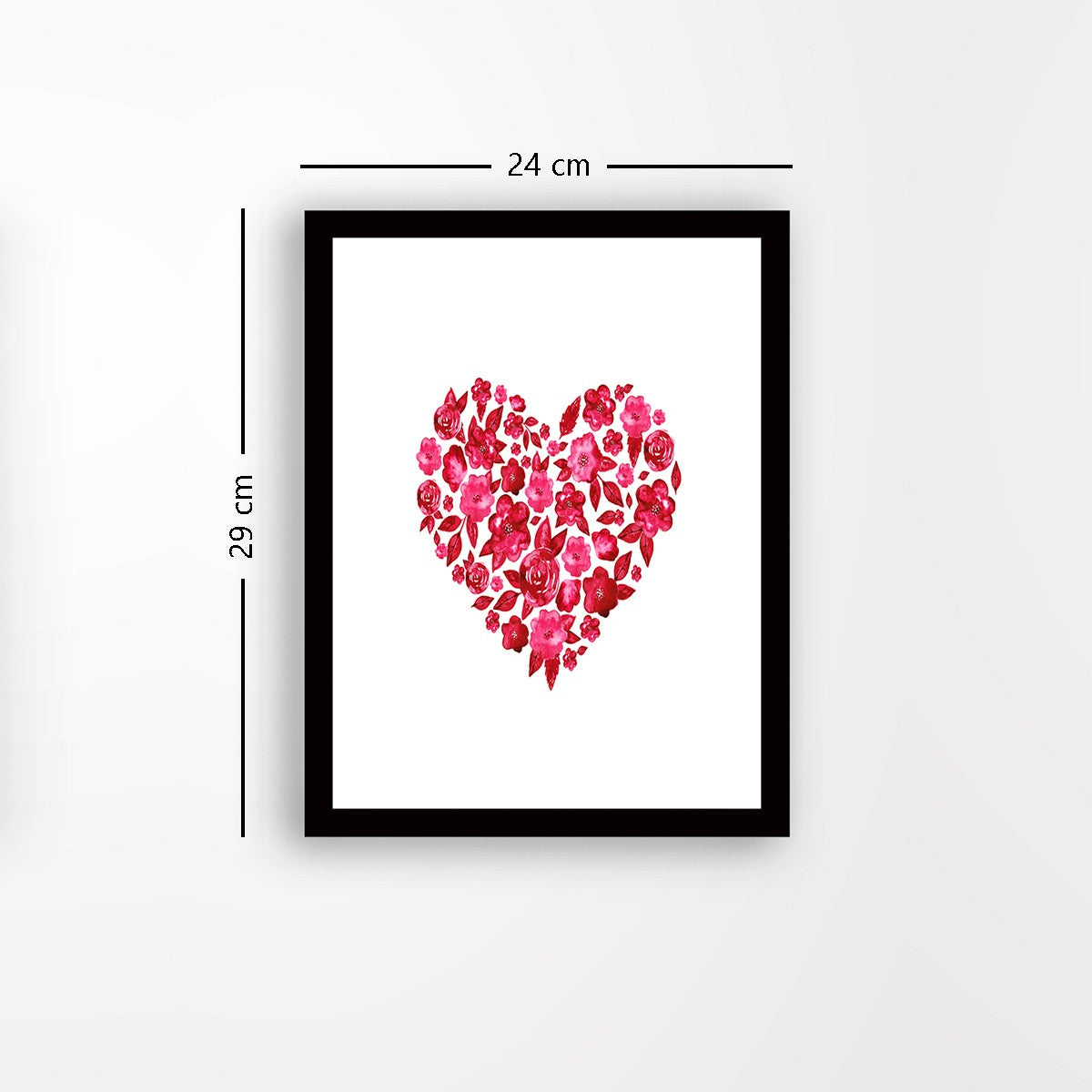 Quadro Decorativo MDF Emoldurado - Arte Multicolor 24x29cm com Moldura de Madeira 2cm