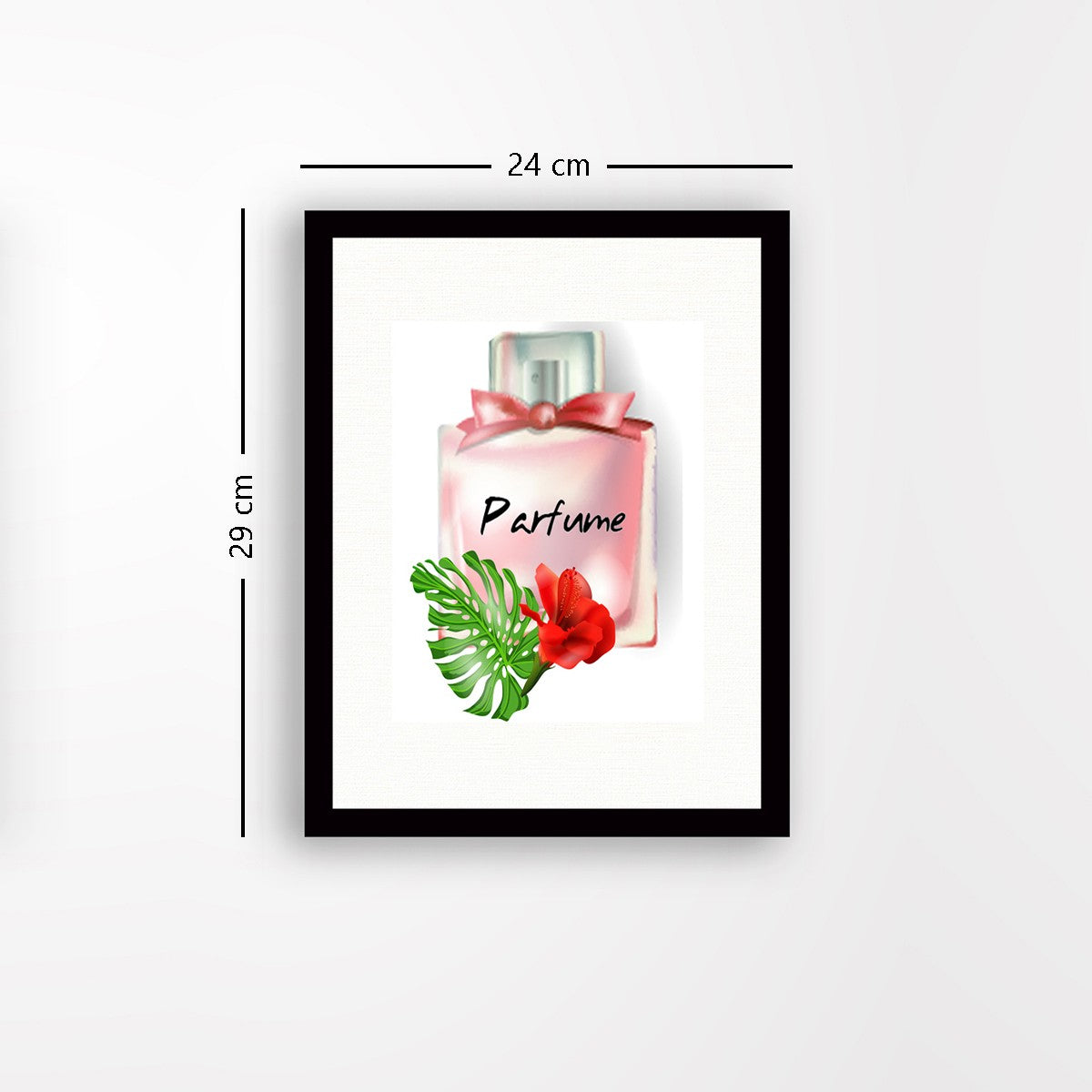 Quadro Decorativo MDF Emoldurado - Arte Multicolor 24x29cm com Moldura de Madeira 2cm