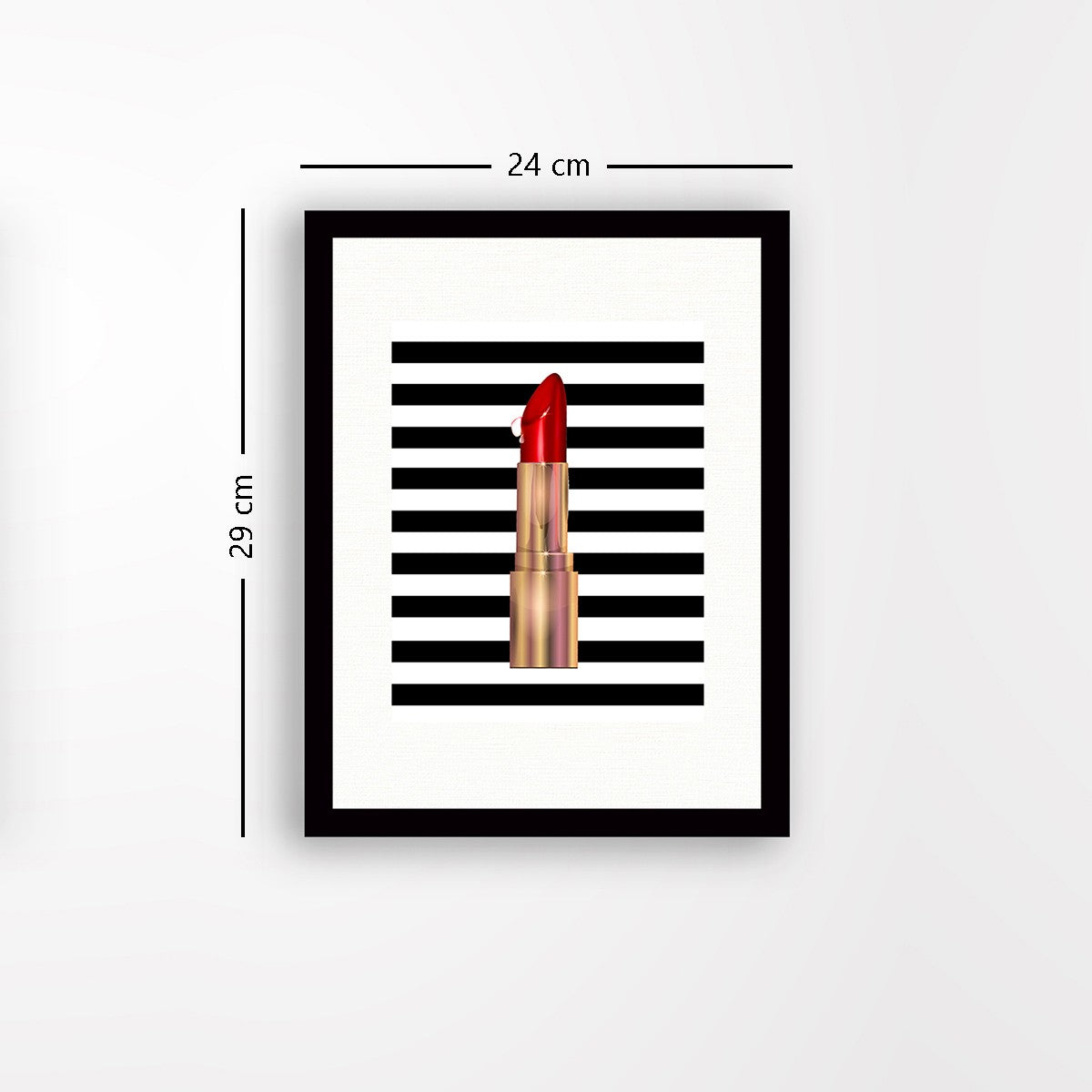 Quadro Decorativo MDF Emoldurado - Arte Multicolor 24x29cm com Moldura de Madeira 2cm