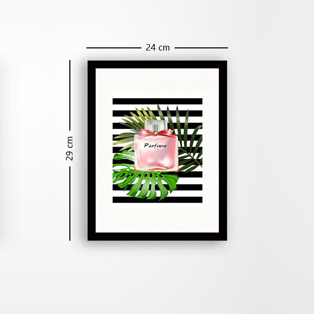 Quadro Decorativo MDF Emoldurado - Arte Multicolor 24x29cm com Moldura de Madeira 2cm