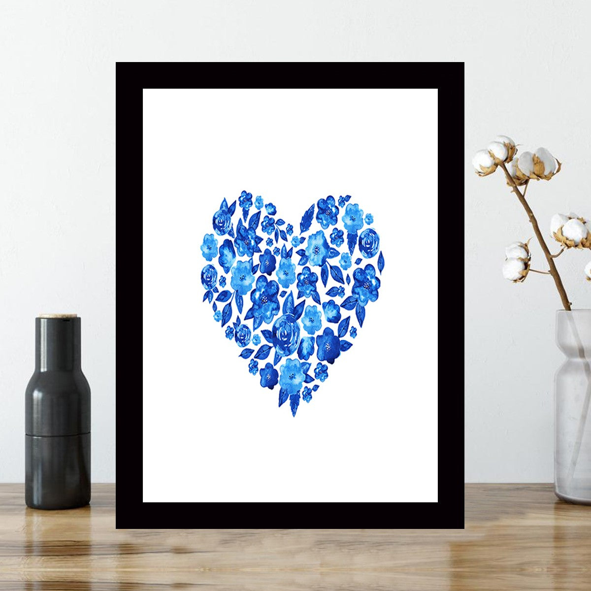 Quadro Decorativo MDF Emoldurado - Arte Multicolor 24x29cm com Moldura de Madeira 2cm