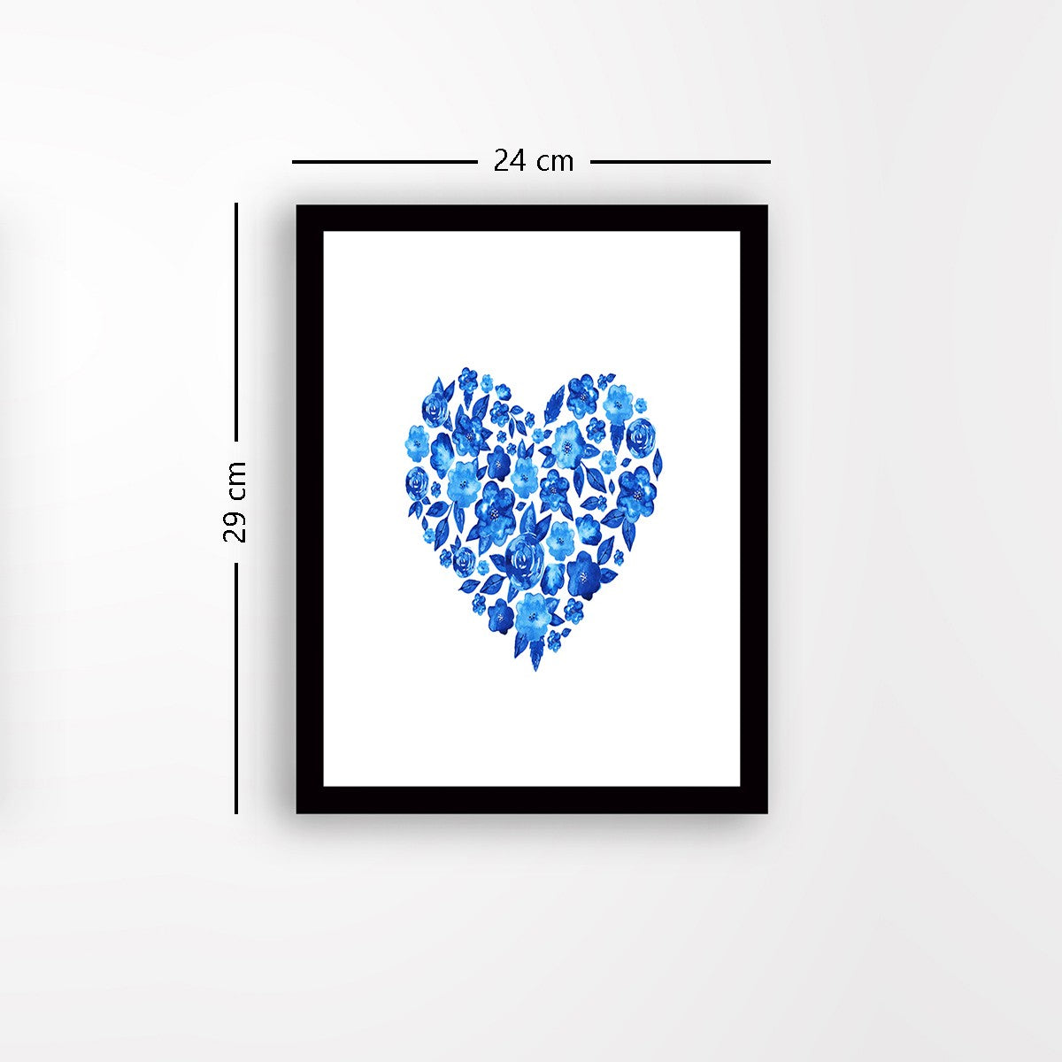 Quadro Decorativo MDF Emoldurado - Arte Multicolor 24x29cm com Moldura de Madeira 2cm