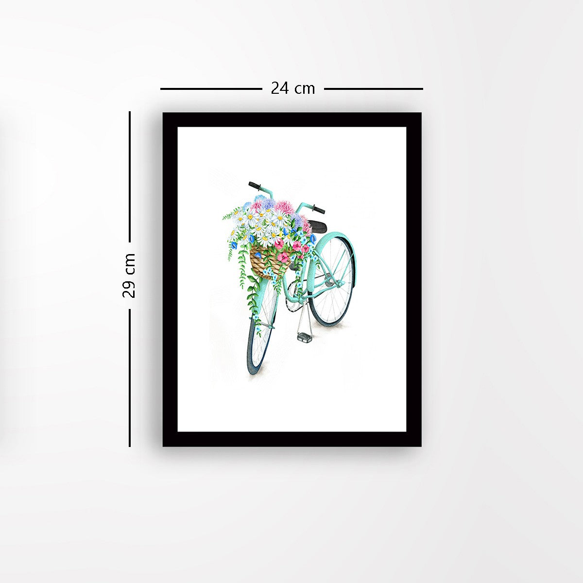 Quadro Decorativo MDF Emoldurado - Arte Multicolor 24x29cm com Moldura de Madeira 2cm