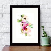 Quadro Decorativo MDF Emoldurado - Arte Multicolor 24x29cm com Moldura de Madeira 2cm