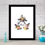 Quadro Decorativo MDF Emoldurado - Arte Multicolor 24x29cm com Moldura de Madeira 2cm