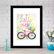 Quadro Decorativo MDF Emoldurado - Arte Multicolor 24x29cm com Moldura de Madeira 2cm