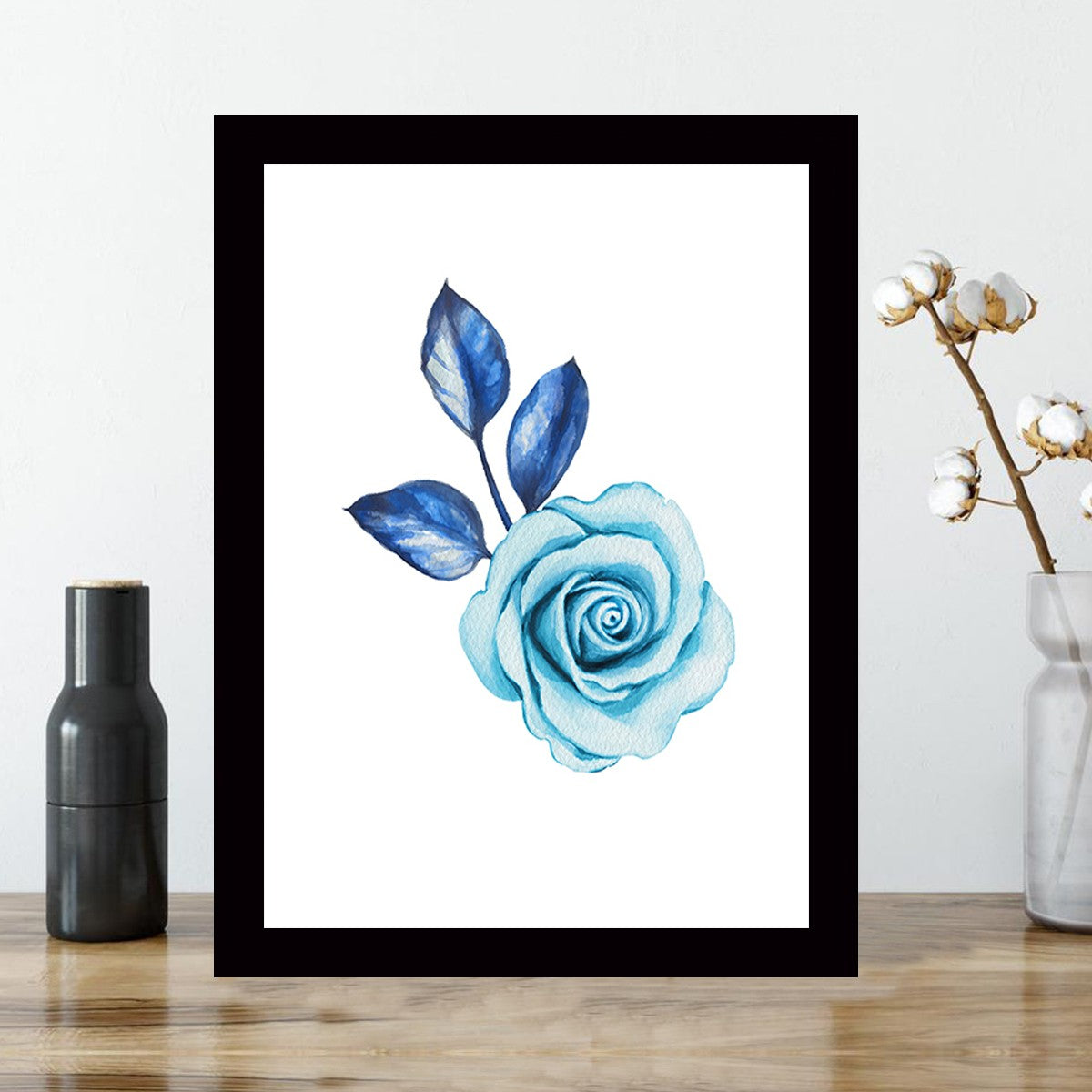 Quadro Decorativo MDF Emoldurado - Arte Multicolor 24x29cm com Moldura de Madeira 2cm