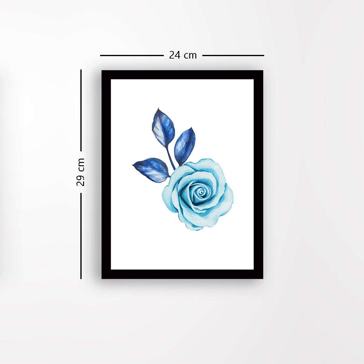 Quadro Decorativo MDF Emoldurado - Arte Multicolor 24x29cm com Moldura de Madeira 2cm