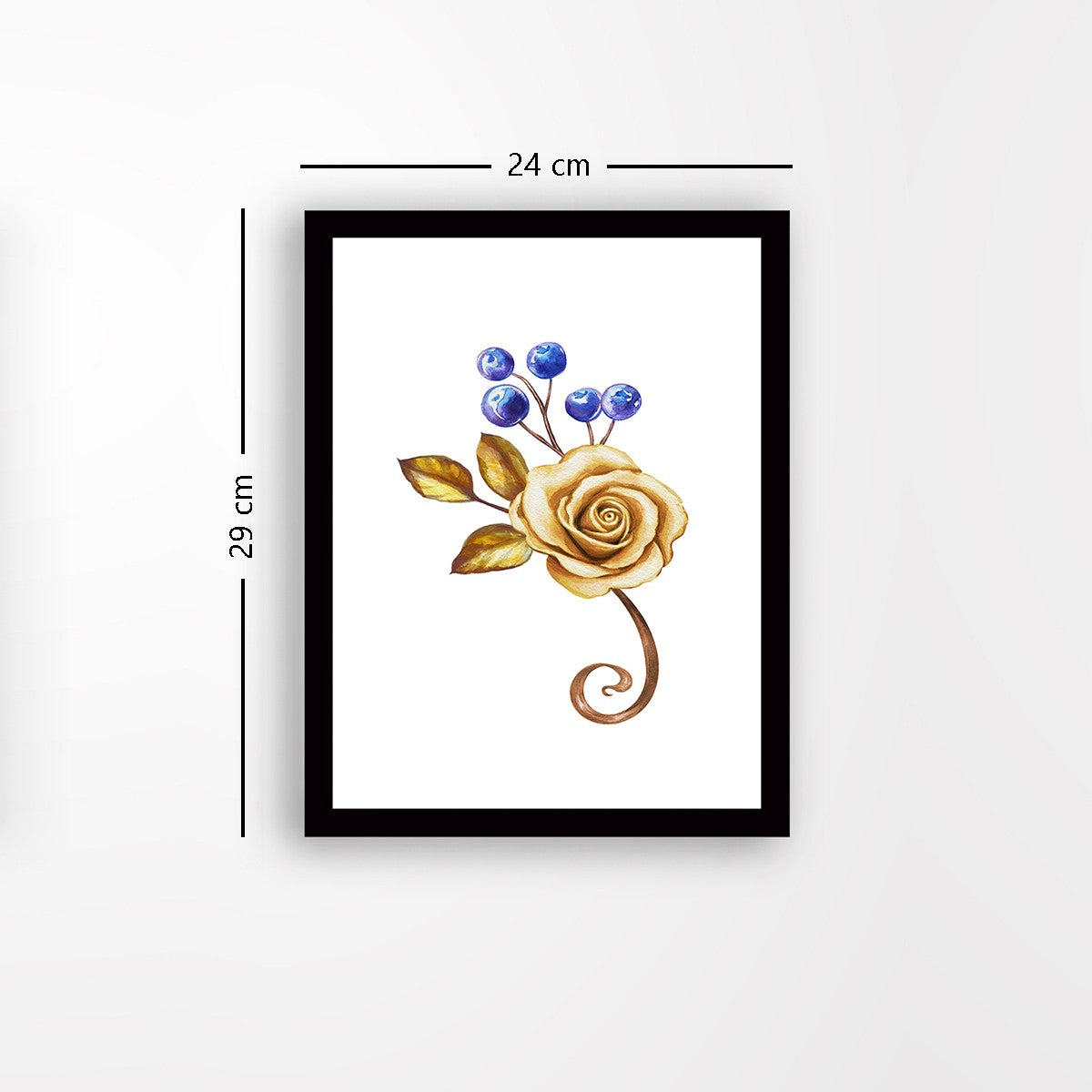 Quadro Decorativo MDF Emoldurado - Arte Multicolor 24x29cm com Moldura de Madeira 2cm