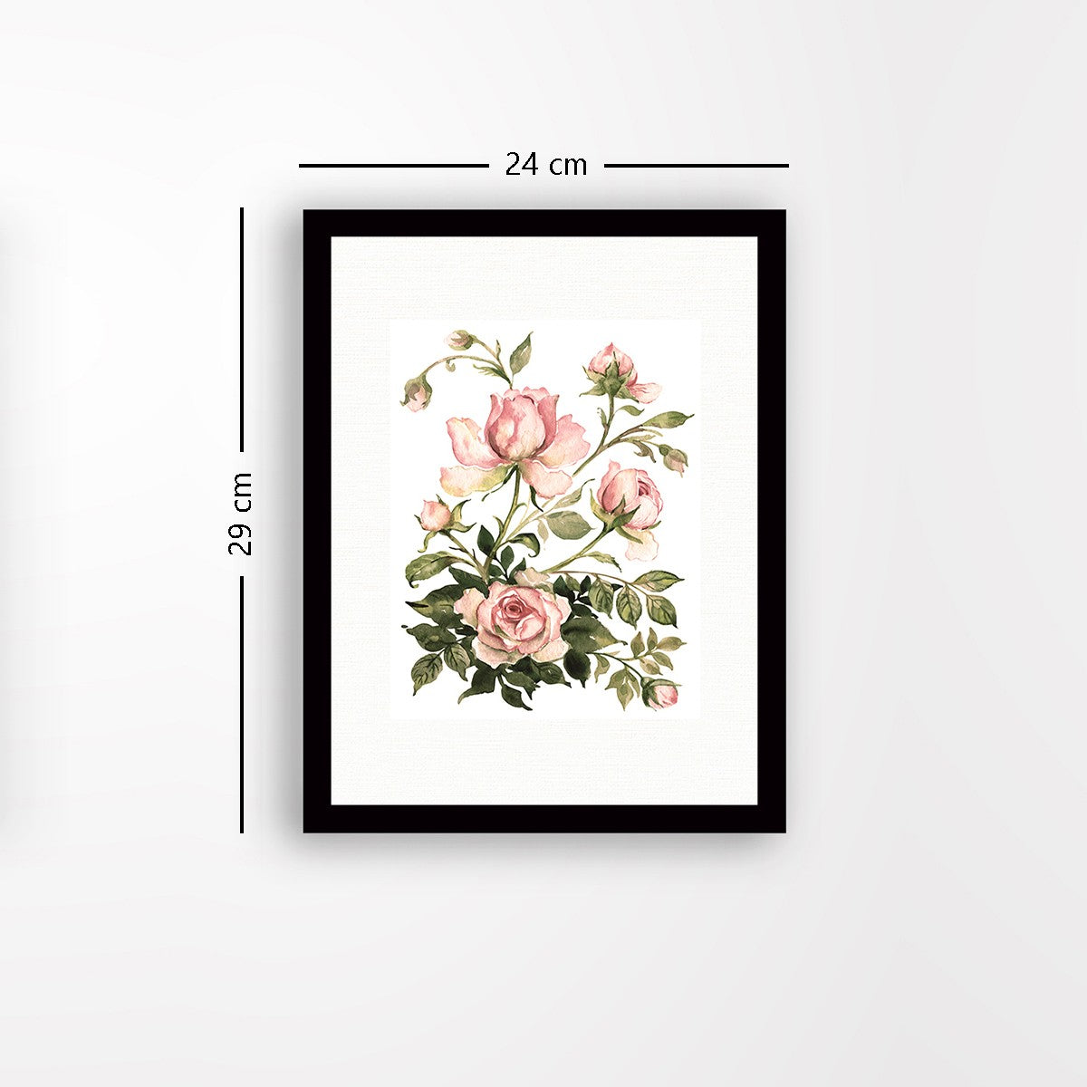 Quadro Decorativo MDF Emoldurado - Arte Multicolor 24x29cm com Moldura de Madeira 2cm