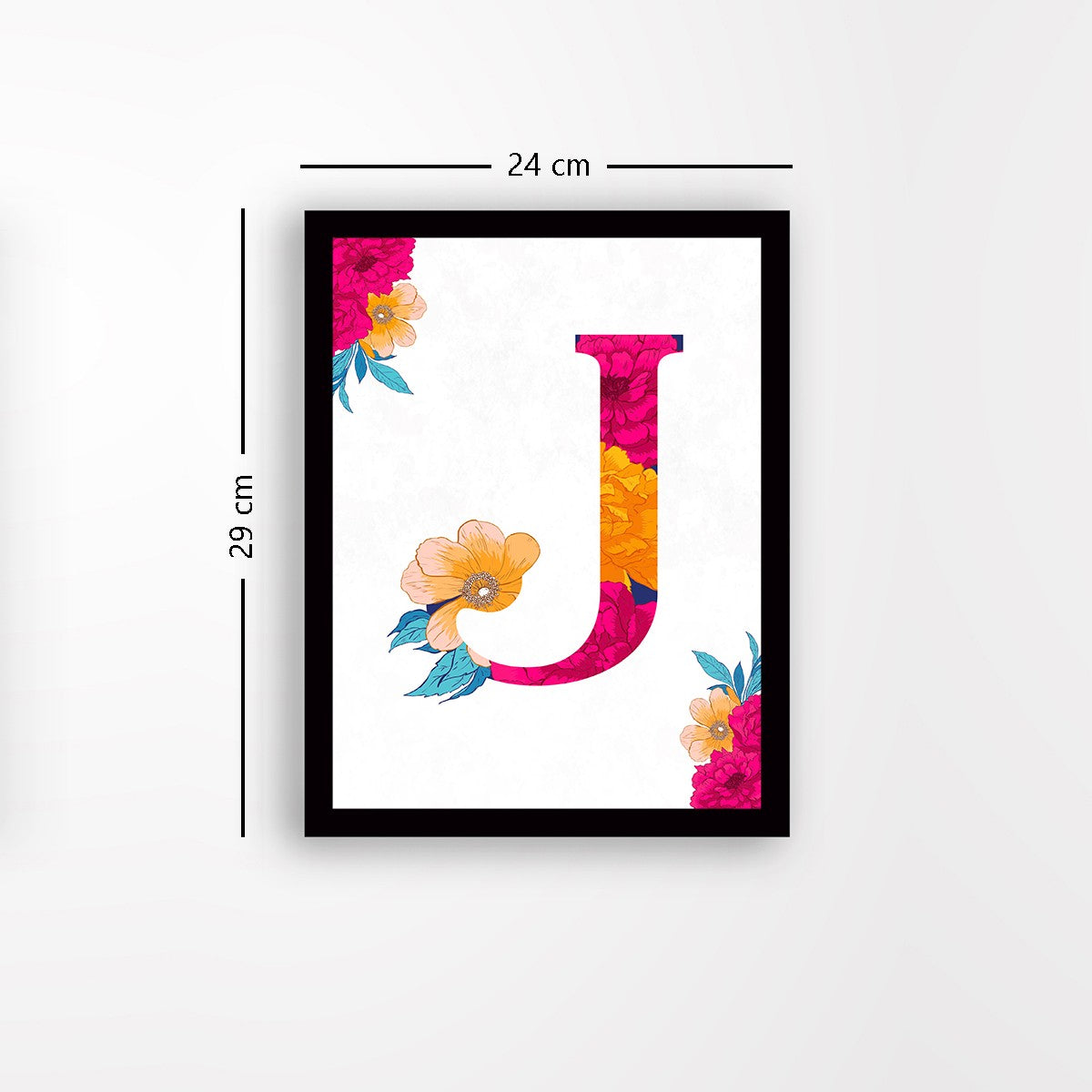 Quadro Decorativo MDF Emoldurado - Arte Multicolor 24x29cm com Moldura de Madeira 2cm