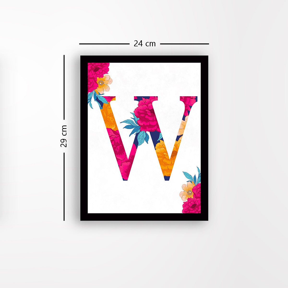 Quadro Decorativo MDF Emoldurado - Arte Multicolor 24x29cm com Moldura de Madeira 2cm