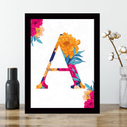 Quadro Decorativo MDF Emoldurado - Arte Multicolor 24x29cm com Moldura de Madeira 2cm