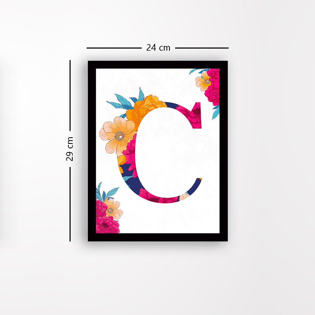 Quadro Decorativo MDF Emoldurado - Arte Multicolor 24x29cm com Moldura de Madeira 2cm