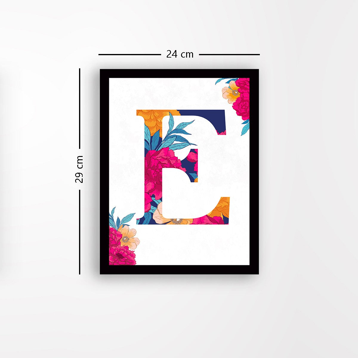 Quadro Decorativo MDF Emoldurado - Arte Multicolor 24x29cm com Moldura de Madeira 2cm