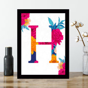 Quadro Decorativo MDF Emoldurado - Arte Multicolor 24x29cm com Moldura de Madeira 2cm