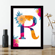 Quadro Decorativo MDF Emoldurado - Arte Multicolor 24x29cm com Moldura de Madeira 2cm