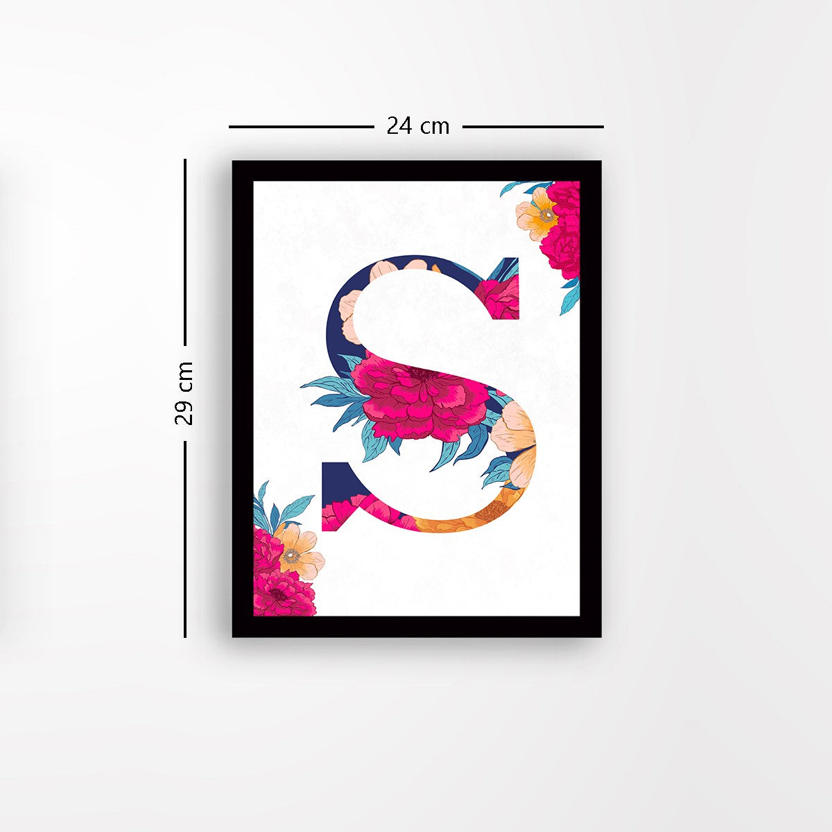 Quadro Decorativo MDF Emoldurado - Arte Multicolor 24x29cm com Moldura de Madeira 2cm