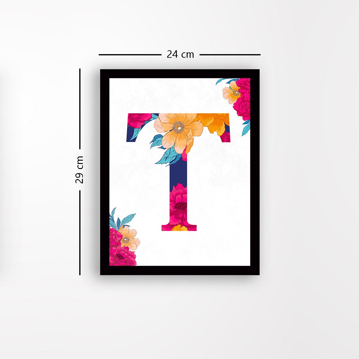 Quadro Decorativo MDF Emoldurado - Arte Multicolor 24x29cm com Moldura de Madeira 2cm