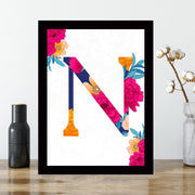 Quadro Decorativo MDF Emoldurado - Arte Multicolor 24x29cm com Moldura de Madeira 2cm