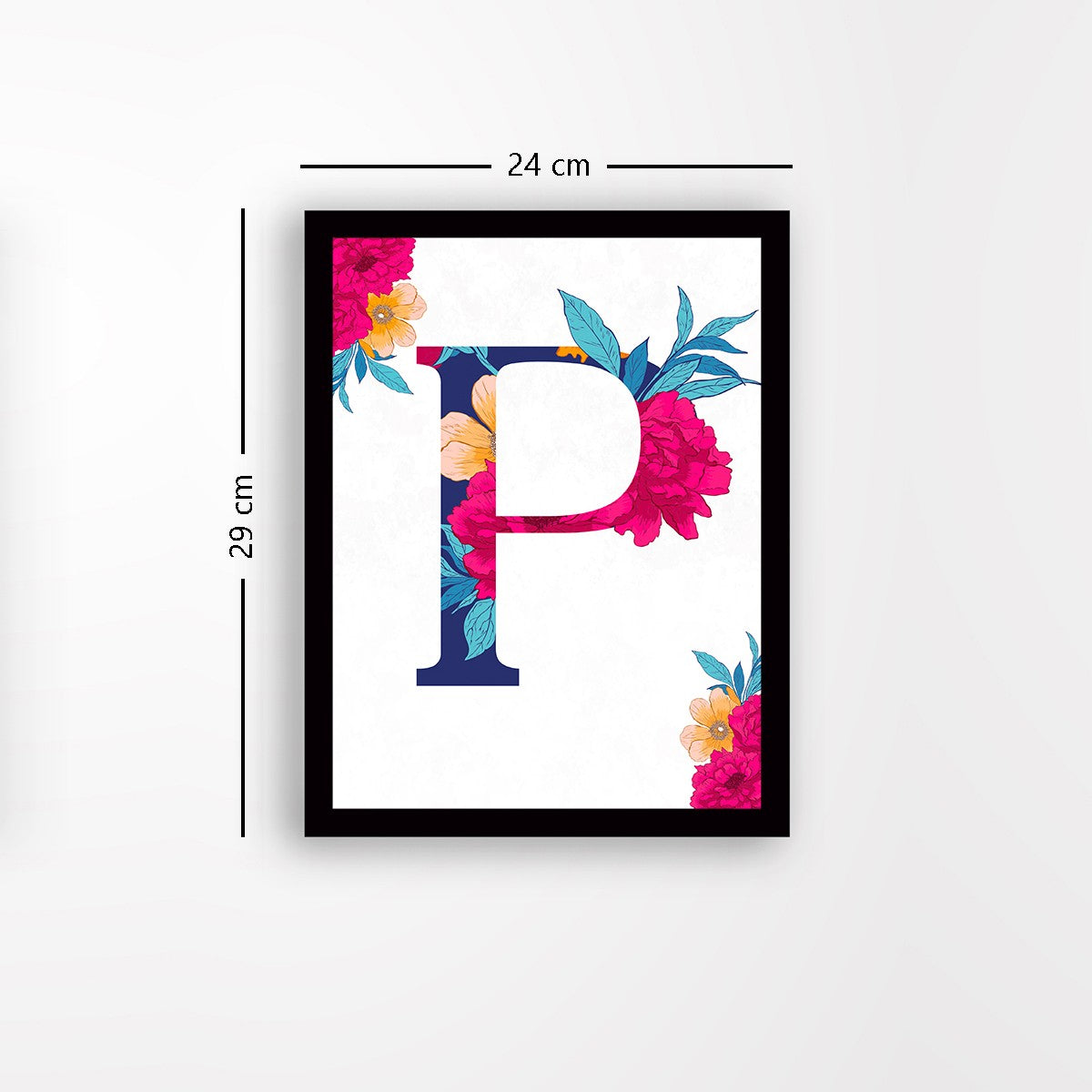 Quadro Decorativo MDF Emoldurado - Arte Multicolor 24x29cm com Moldura de Madeira 2cm