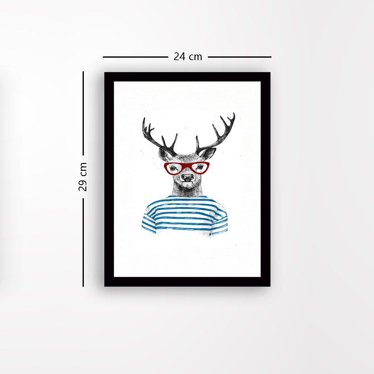 Quadro Decorativo MDF Emoldurado - Arte Multicolor 24x29cm com Moldura de Madeira 2cm