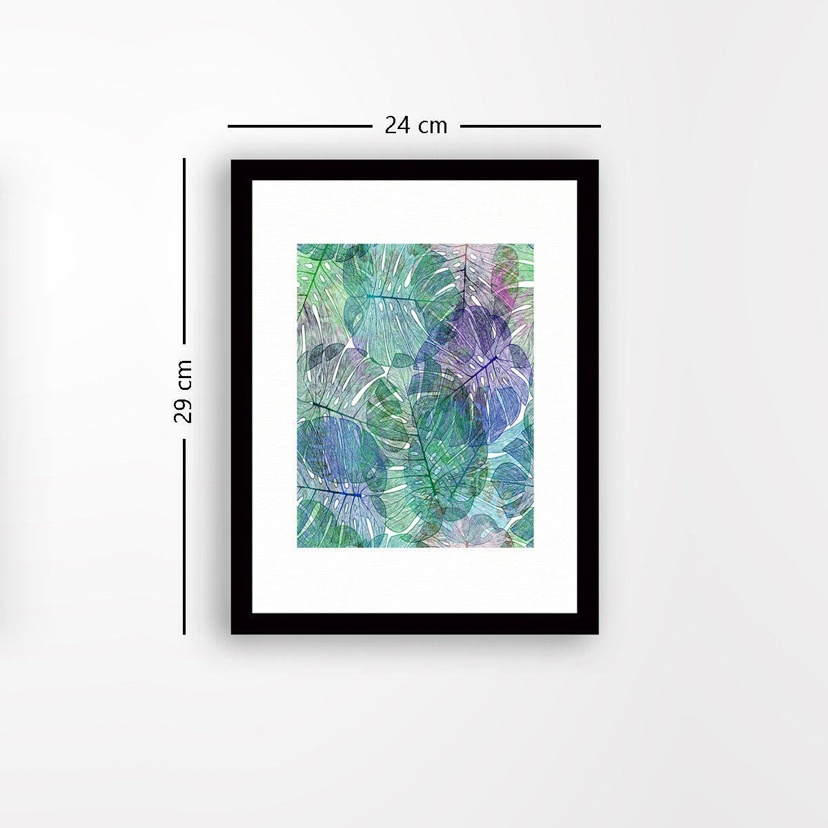 Quadro Decorativo MDF Emoldurado - Arte Multicolor 24x29cm com Moldura de Madeira 2cm