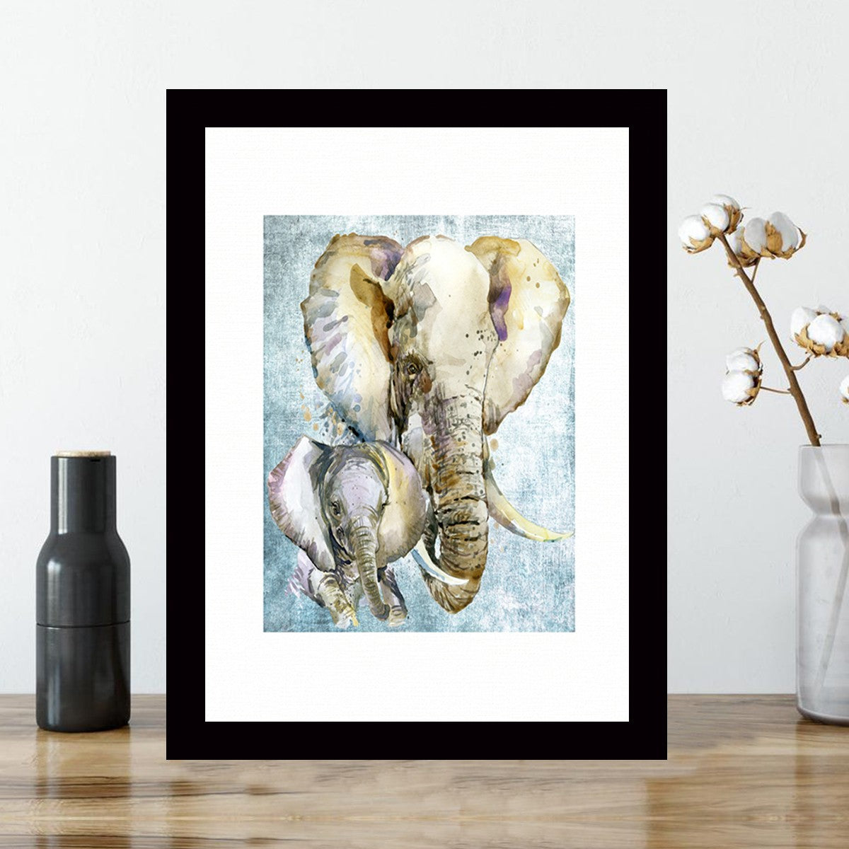 Quadro Decorativo MDF Emoldurado - Arte Multicolor 24x29cm com Moldura de Madeira 2cm