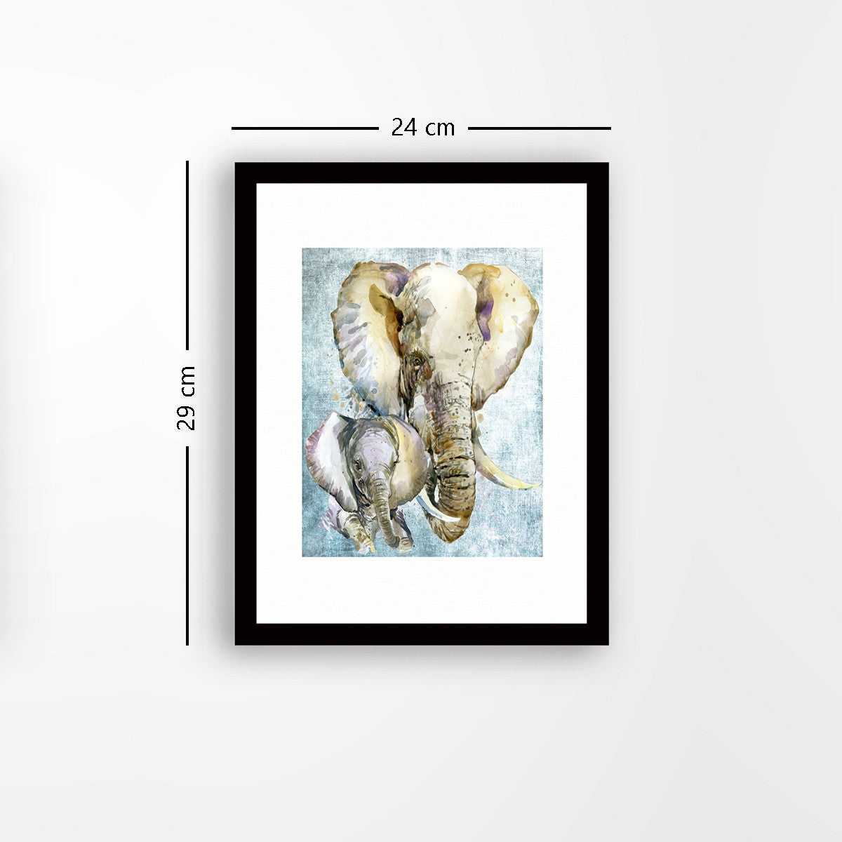 Quadro Decorativo MDF Emoldurado - Arte Multicolor 24x29cm com Moldura de Madeira 2cm