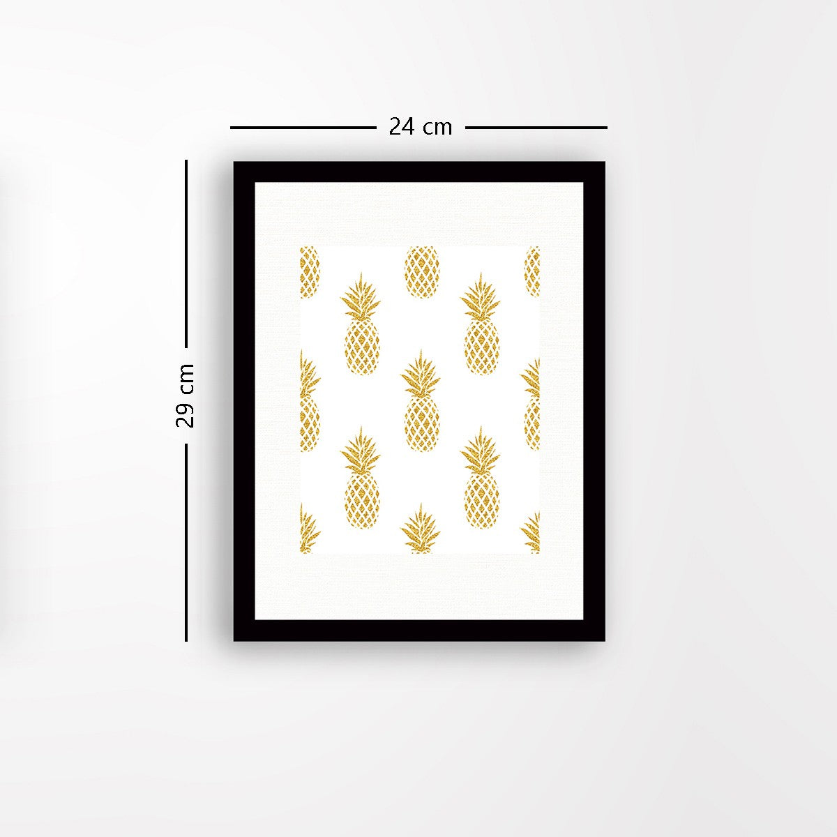 Quadro Decorativo MDF Emoldurado - Arte Multicolor 24x29cm com Moldura de Madeira 2cm