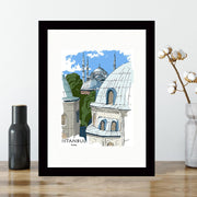 Quadro Decorativo MDF Emoldurado - Arte Multicolor 24x29cm com Moldura de Madeira 2cm