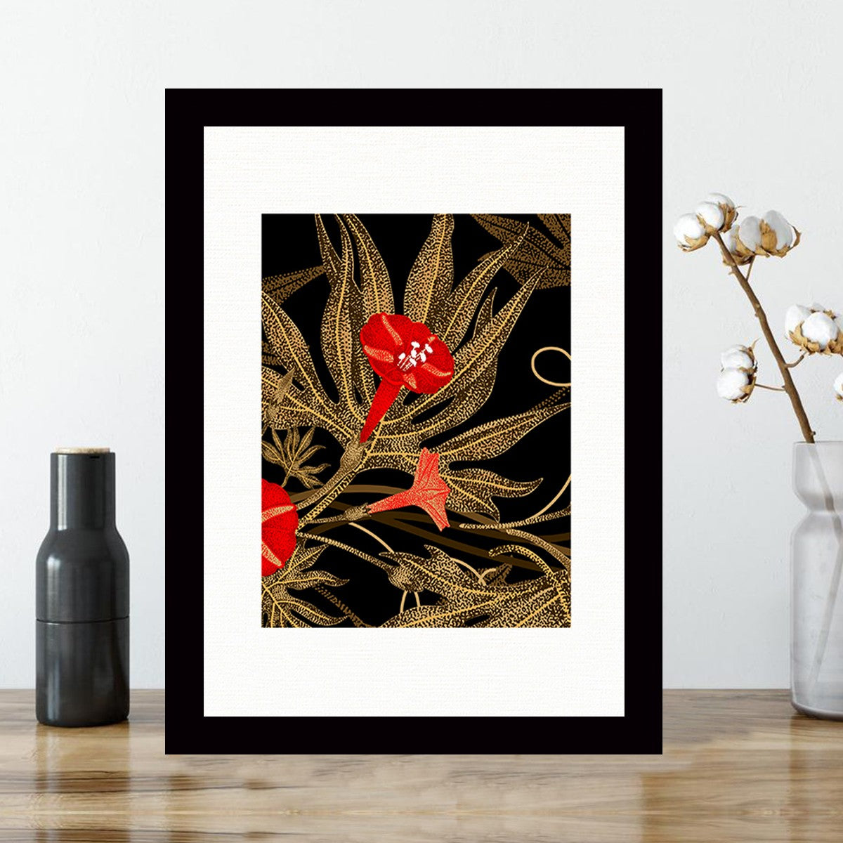 Quadro Decorativo MDF Emoldurado - Arte Multicolor 24x29cm com Moldura de Madeira 2cm