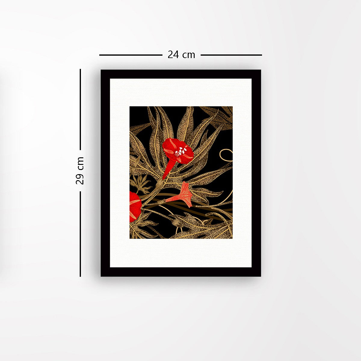 Quadro Decorativo MDF Emoldurado - Arte Multicolor 24x29cm com Moldura de Madeira 2cm